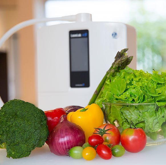 Leveluk K8 with fresh vegetables